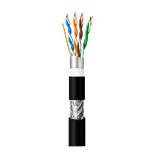 Cat5e Outdoor Armored Ethernet <b>Cable</b> Direct Burial Rodent Proof Single Shielded FTP Network Wire <b>Waterproof</b> Flame Retardant High - Product Image 1