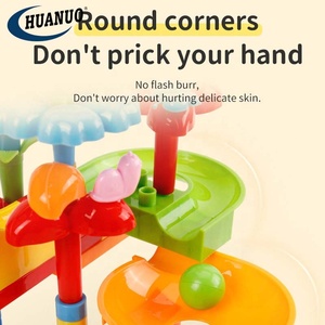 Juguete educativo de aprendizaje temprano para niños, 91 Uds., montaje DIY, pista deslizante de bolas, juguetes de bloques de construcción, juego de ladrillos de construcción para niños - Product Image 4