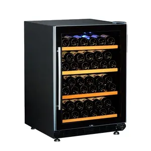 46 bottles fan cooling commercial vertical beer display red wine cooler with one temperature chamber