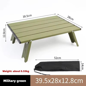 <span class=keywords><strong>Mesa</strong></span> Plegable de Aleación de Aluminio Ligera y Duradera, Portátil, para Campamento, Picnic, Viajes, Barbacoa y Jardín, Disponible en EE. UU. - Product Image 1