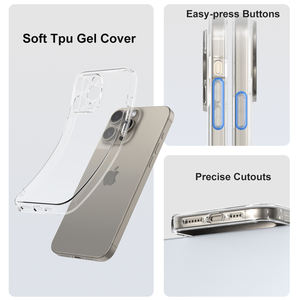 Nouveauté - Vente Flash - Accessoires mobiles - Coque de téléphone en TPU souple - Coque arrière antichoc en <span class=keywords><strong>Acrigel</strong></span> pour iPhone 15 Pro Max - Product Image 3