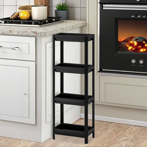 Ike phong cách nhựa có thể tháo rời góc kệ cho cuộc sống lưu trữ đa năng vesken kệ đơn vị nhà bếp Xe đẩy Tủ bánh xe thực phẩm - Product Image 6