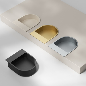 Recessed U-Shaped Invisible Cabinet Handle Embedded Flush Pull for Wardrobe Sliding <strong>Door</strong> and Drawer - Product Image 4