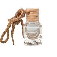 Flacon de parfum en verre pour voiture, forme bouteille, 8 ml, luxueux, 10 ml, flacons de gel vides rechargeables avec boîte et bouchon à vis