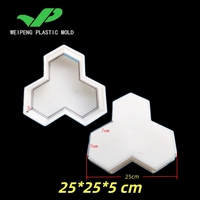 Moule à pavés en béton en forme de feuille d'érable, réutilisable, en plastique PP, pour jardin, patio, allée, aménagement paysager