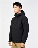 Veste de pluie légère et pliable à coque rigide, imperméable 10 000 mm, coupe-vent, respirante, à capuche, pour hommes et femmes, camping