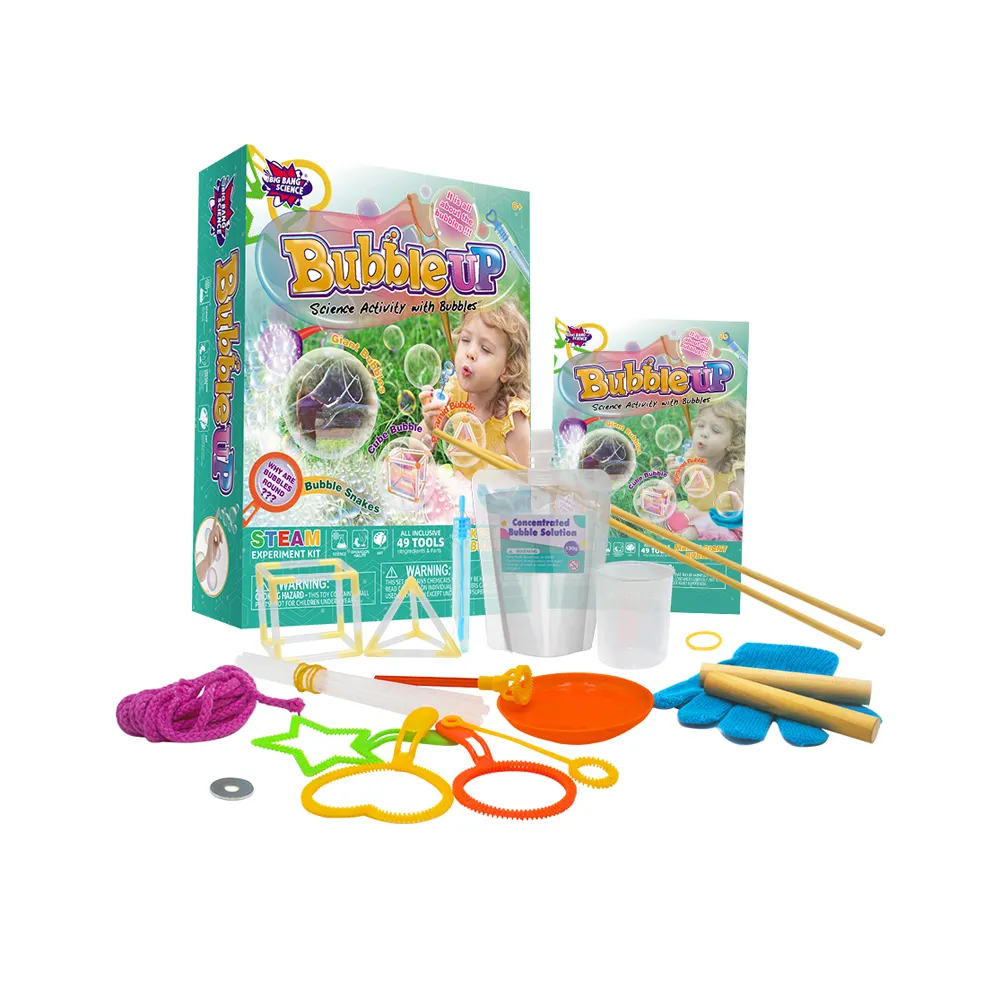 Giocattoli estivi divertenti fai da te Bubble Kit regalo perfetto per attività all'aperto per bambini