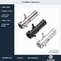 Boîtier d'endoscope de qualité médicale usiné CNC 5 axes de précision, acier inoxydable 304 de 0,005 mm, certifié ISO 9001, usinage par électroérosion à fil et brochage