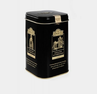 Boîte en métal rectangulaire personnalisée, hermétique, de qualité alimentaire, pour le stockage du thé et du café, boîte en métal pour le thé