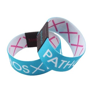 Vente flash - Bracelets personnalisés à double face avec logo, tissu élastique, respectueux de l'environnement, impression à l'écran, transfert thermique, promotionnels - Product Image 3