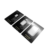 Étui pour pièces commémoratives personnalisées, porte-cartes en plastique, barre de pièces d'or, plaque de présentation de lingots à vendre