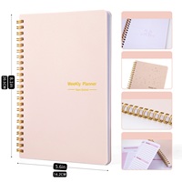 Ensemble de papeterie personnalisé en gros : agenda, carnet de notes, imperméable, couleur, A5, reliure spirale, couverture en PP, cadeau