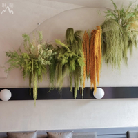 Plantes murales artificielles tombantes KH, longues lianes suspendues, feuillage décoratif pour hall d'hôtel, entrée de club et décoration de plafond