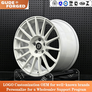 Ruedas GUDE WHEELSHOME F9701, Diseño Clásico <span class=keywords><strong>ALPINA</strong></span>, Escalonadas de 20/21 Pulgadas, 5x112/5x120, Multirradio, Plateadas, de Aluminio Forjado - Product Image 4