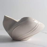 Bol à fruits en céramique écologique de forme irrégulière contemporaine Wisdom Crafts, 100% fait main, tendance européenne, décoration