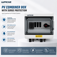 Boîtier de Combinaison Solaire DC WRDZ IP65 Étanche à 9 Voies avec Interrupteur Isolateur DC, Protection Contre les Surtensions SPD et Fusible pour Système Photovoltaïque