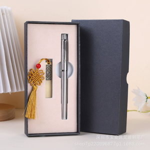 VIP Client Regali aziendali Custom Bookshop ufficio premi di lusso USB Driver penna Set con scatola regalo per i dirigenti - Product Image 3