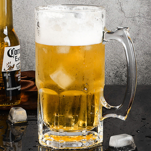 Spot Wholesale bar Hogar Restaurante Jarra de <span class=keywords><strong>cerveza</strong></span> de vidrio 1000ml Taza de <span class=keywords><strong>cerveza</strong></span> de vidrio de gran capacidad con asa - Product Image 1