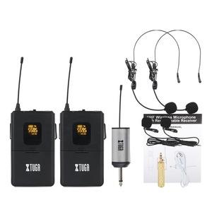 Top qualité portable uhf sans fil mini micro cravate avec casque - Product Image 5