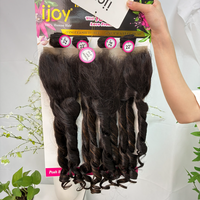 Lots de Perruques Synthétiques Premium à Haute Teneur en Fibres, Mélange Mixte, 4 Lots, Frontale en Dentelle 13x4, Couleur Naturelle, Cheveux Posh Bounce Blend