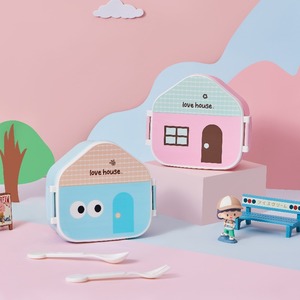 Boîte à lunch mignonne <span class=keywords><strong>de</strong></span> style maison, en plastique, <span class=keywords><strong>pour</strong></span> la <span class=keywords><strong>conservation</strong></span> des aliments, utilisable au micro-ondes, <span class=keywords><strong>pour</strong></span> la <span class=keywords><strong>conservation</strong></span> <span class=keywords><strong>de</strong></span> la chaleur, <span class=keywords><strong>pour</strong></span> les voyages, dessin animé, <span class=keywords><strong>salade</strong></span> <span class=keywords><strong>de</strong></span> fruits - Product Image 1