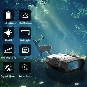 Gafas digitales de visión nocturna, binoculares para adultos, caza, pantalla TFT de 3 pulgadas, Zoom Digital 8X en la oscuridad con tarjeta TF de 32G - Product Image 6