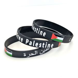 Pulsera de Silicona con la Bandera de Palestina, Personalizable con Logotipo Impreso o Grabado, Creativa e Impermeable - Product Image 3