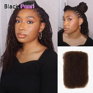 18 Pouces 50g Vrac Afro Crépu 100% Vrais Cheveux Humains Brésiliens Remy Mini Tresses Torsadées Locs Crochet Bouclées Crépues Styles Protecteurs Perruques - Product Image 3