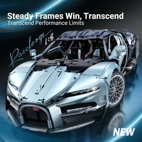 GULY 10648 Tourbillon Bugatti Chiron Technical 42083 1:8 Coche Deportivo RC de Bloques de Construcción, Modelo de Ensamblaje, Juguetes, Regalos, 3719 Piezas