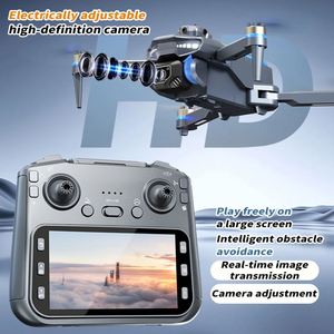 Drone pliable AE19 sans balais avec caméra 4K, lumières LED, évitement intelligent des obstacles, transmission 3KM, télécommande réglable - Product Image 5