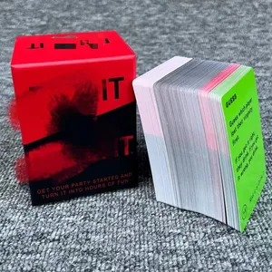 Nhà Máy Bán Buôn Tùy Chỉnh Flashcards Bộ Thẻ Dành Cho Người Lớn Uống Thẻ Trò Chơi Say Rượu Thẻ Trò Chơi Su Sui Đi