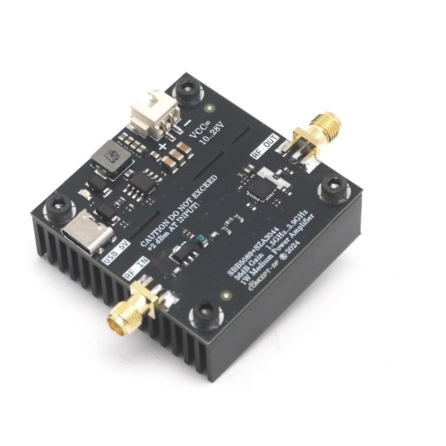 SBB5089+SZA3044 36dB Gain 1W1.5-3.9GHz Wideband RF Power Amplifier
