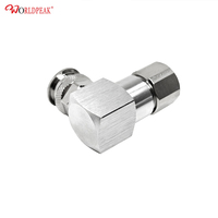 Connecteur à sertir TNC mâle à angle droit pour câble coaxial LMR400 50 Ohm, prise coaxiale RF TNC 90 degrés, stock direct usine