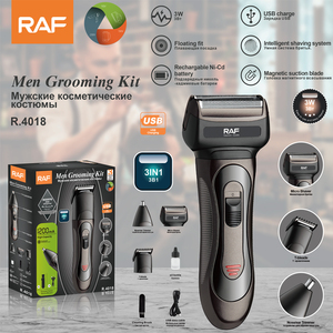 <span class=keywords><strong>RAF</strong></span> Multifonctionnel Étanche Rechargeable 3 EN 1 USB Charge Flottant Fit 3W Hommes Rasoir Toilettage Kit - Product Image 2
