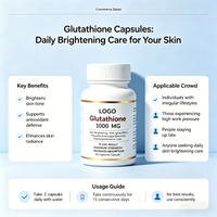 Formule personnalisée : Capsules de glutathion, antioxydants naturels, contribuent à reconstituer les nutriments quotidiens, éclaircissent la peau, complément alimentaire.