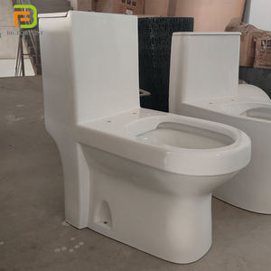 WC monobloc sans bride en céramique à double <span class=keywords><strong>chasse</strong></span> pour salle de bain et hôtel - Product Image 3