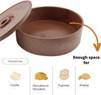 Tortilla Warmer mit Deckel Tortilla Halter Ideal für Lagerung, Pfannkuchen, Taco Warm Container passen perfekt zu Ihrer Tortilla Press
