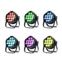 BOTAI 216W étanche lumière de scène LED mobile 6-en-1 RGBWA PAR IP65 DMX512 Mode de contrôle 18V lumière de scène alimentée par batterie