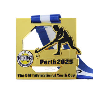 Medallas Deportivas Personalizadas <span class=keywords><strong>de</strong></span> Fabricante, Aleación <span class=keywords><strong>de</strong></span> Zinc, Diseño <span class=keywords><strong>de</strong></span> Figura Hueca con Esmalte, Medalla <span class=keywords><strong>de</strong></span> Hockey sobre Hielo, Logotipo Metálico Personalizado para <span class=keywords><strong>Academia</strong></span> - Product Image 2