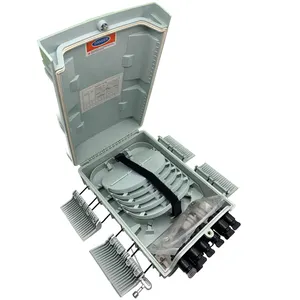 Caixa de terminação de fibra óptica cor branca caixa terminal de fibra gordura 5 bandejas divisor plc capacidade de 120 fibras