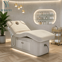 Table de massage et de soin électrique de luxe pour salon de beauté professionnel, idéale pour les extensions de cils, les soins esthétiques du visage et le spa, table personnalisée pour extensions de cils