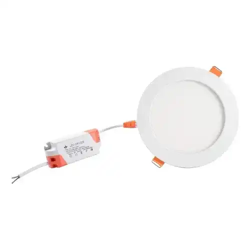 Modern 12W Recessed LED Lamp Adjustable White Spot Light for Office Hotel False Ceiling Aluminum Body 6000K Color Temperature