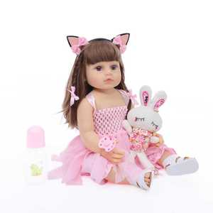 Bambola Realistica in PVC Morbido da 55 cm, Bambola Comfort da 22 Pollici per Bambine dai 4-6 Anni, Ottimo Regalo - Product Image 1