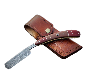 New Handmade Custom Steel Straight Edge Throat Shaving <b>Razor</b> with Ram Horn Handle for Barber Salon Hair removing for <b>Man</b> - Product Image 1