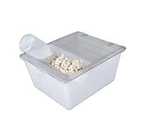 Gabbia di allevamento per roditori da laboratorio, gabbia per animali domestici in acciaio inossidabile, gabbia per trasporto di animali piccoli con cremagliera - Product Image 1