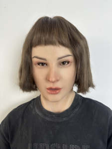 หน้ากากซิลิโคนเหมือนจริงแบบปรับแต่งได้ พร้อมผมและเครา หน้ากากคลุมศีรษะสำหรับผู้ชาย สำหรับคอสเพลย์และการแปลงโฉม - Product Image 4