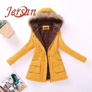 New Long Casual Parka Thickness Plus Size 5XL Coat Snow Outwear Coldker Varsity Jacket For Women Yellow Winter Coat Clothes