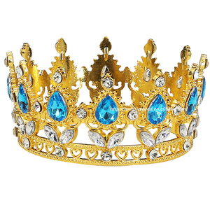 <span class=keywords><strong>สี</strong></span>ผสมในท็อปเปอร์เค้กมงกุฎทรงกลมบาร็อคพร้อมอุปกรณ์ตกแต่งเทียร่าและอุปกรณ์ตกแต่งช่อดอกไม้ - Product Image 1