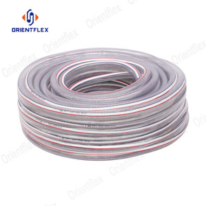 <span class=keywords><strong>Manguera</strong></span> de agua de PVC transparente, Flexible, alambre de acero inoxidable, espiral trenzada, reforzada, 3 pulgadas - Product Image 6