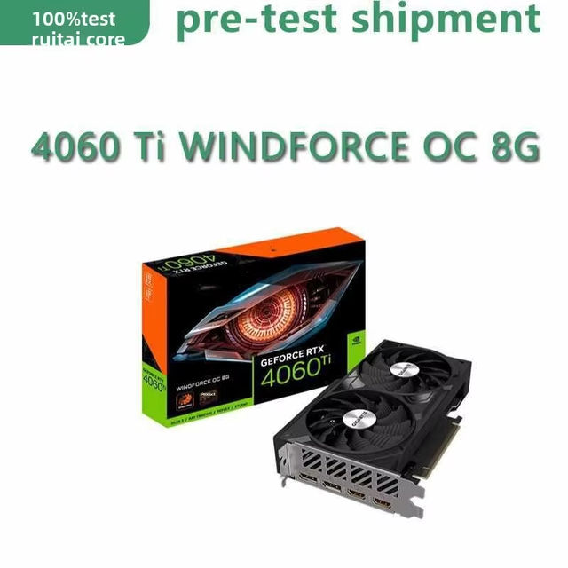 GIGABYTE RTX 4060 Ti WINDFORCE OC 8G,GV-N406TWF2OC-8GD GDDR6 128-bit PCIe 4.0 Gaming Graphics Card